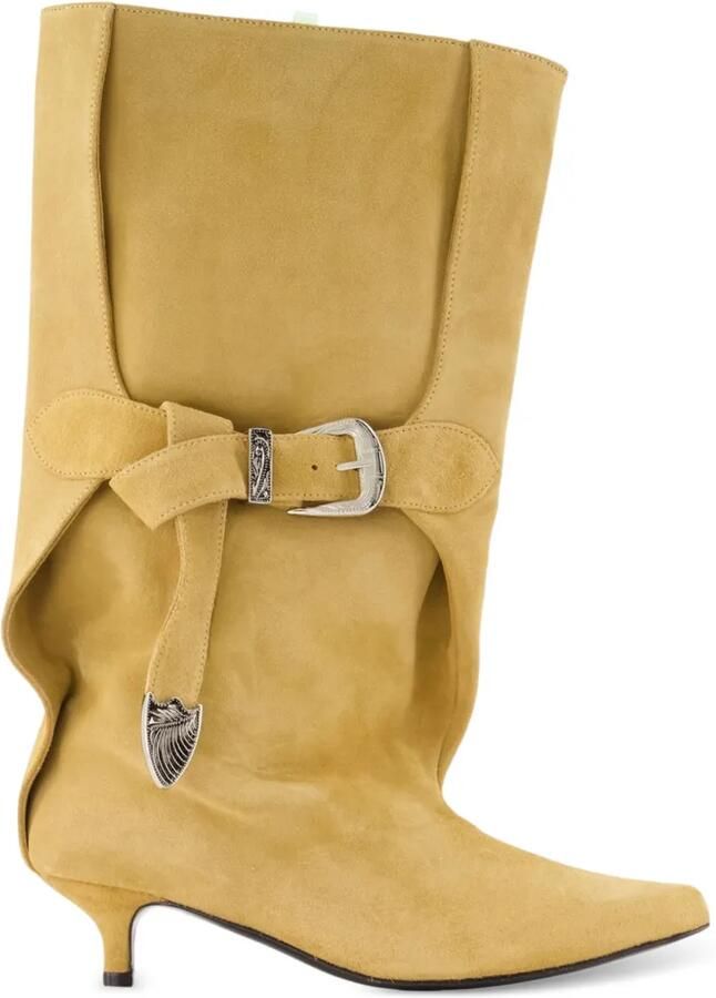 Toga Pulla Suède enkellaarzen Beige