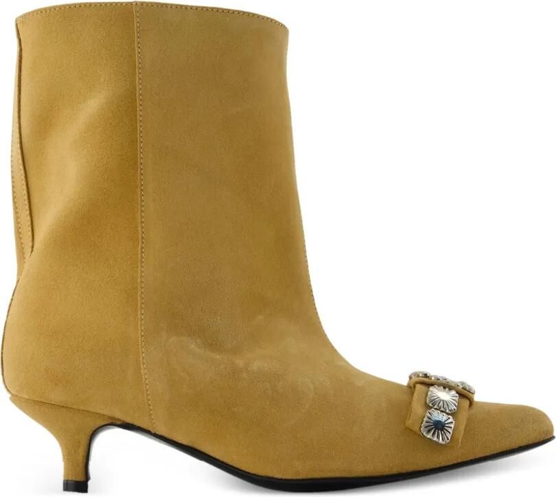 Toga Pulla Verfraaide laarzen met puntige neus Beige