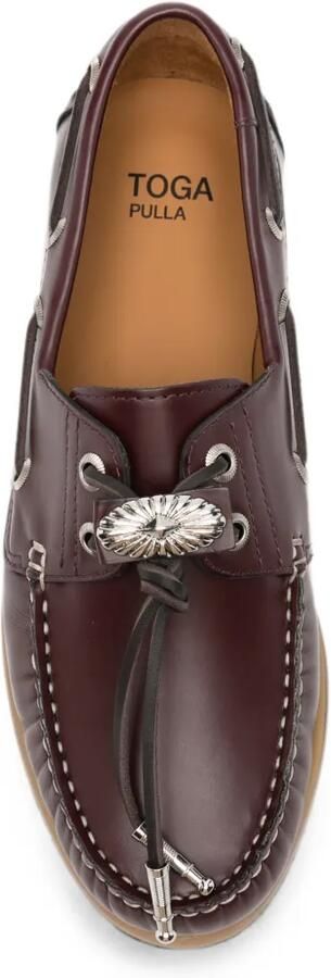 Toga Pulla Verfraaide loafers Rood - Foto 4