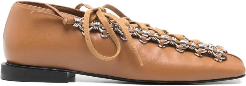 Toga Pulla Veterschoenen met kettingdetail Bruin