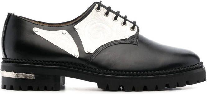 Toga Pulla Leren loafers Zwart