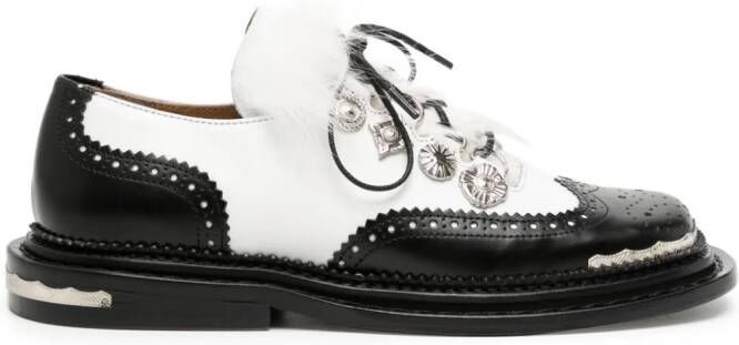 Toga Oxford schoenen met studs Wit