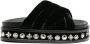 Toga Slippers verfraaid met studs Groen - Thumbnail 1