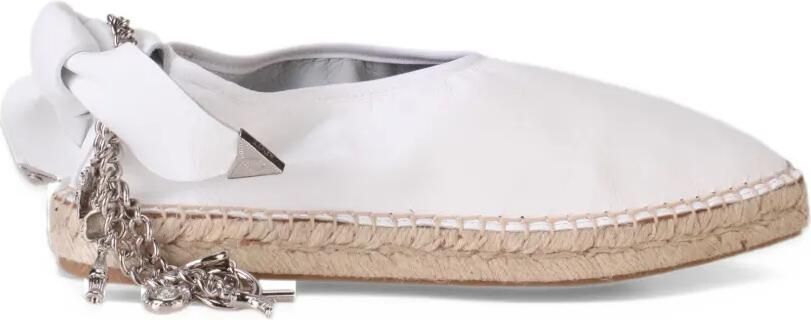 Toga chain-detail bow-embellished espadrilles Wit - Foto 3