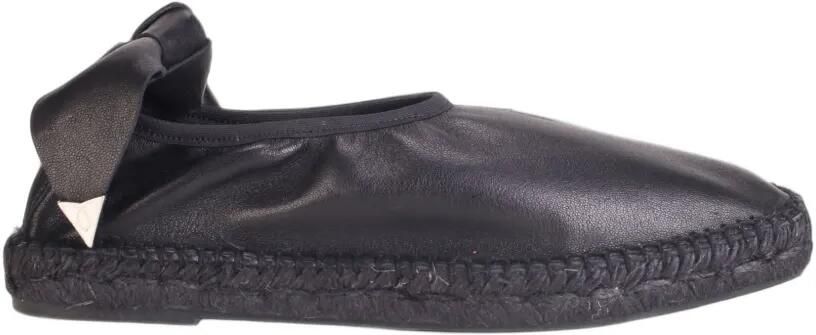 Toga chain-detail leather espadrilles Zwart