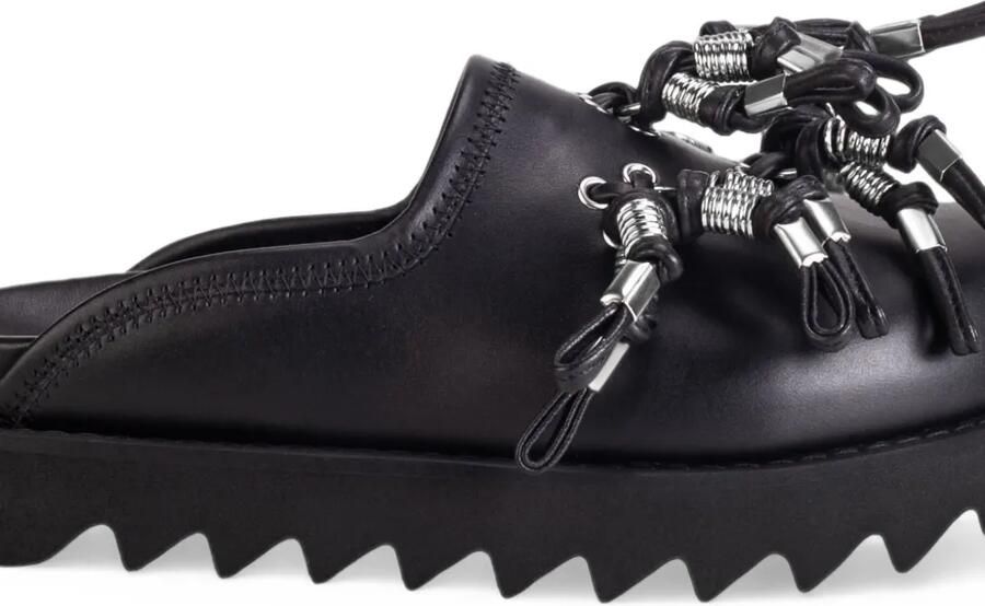 Toga Industrial Tassel platform mules Zwart - Foto 2