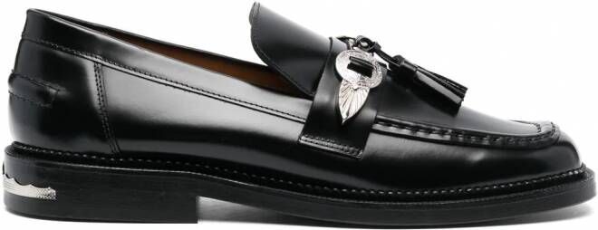 Toga Virilis Leer Slingback Leren Schoenen in het Zwart voor heren Heren Schoenen voor voor Instappers voor Loafers 