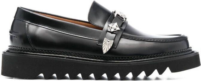 Toga Virilis Leren loafers Zwart