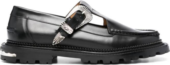 Toga Virilis Leren loafers Zwart