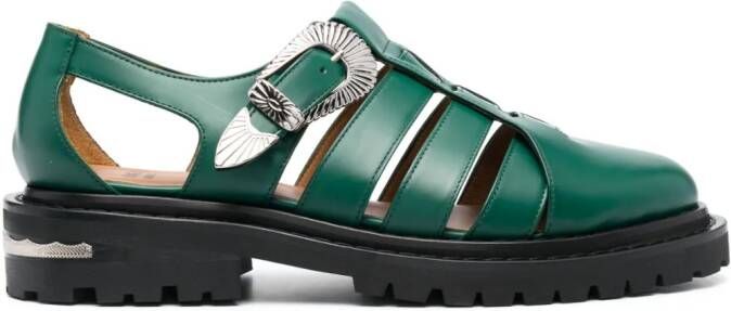 Toga Virilis Leren sandalen Groen