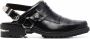 Toga Virilis Leren slingback loafers Zwart - Thumbnail 1