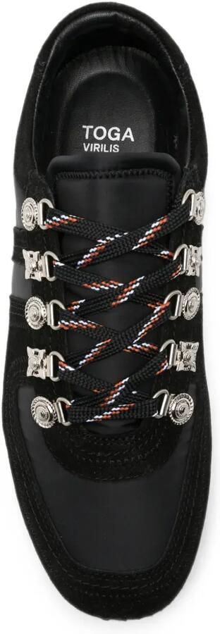 Toga Virilis embellished panelled sneakers Zwart - Foto 4