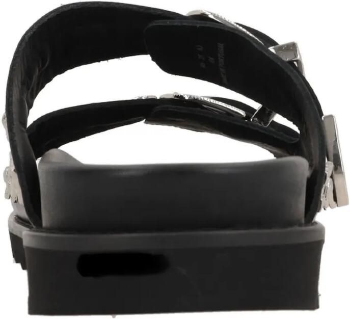 Toga Virilis Leren sandalen met studs en gespbandje Zwart - Foto 3