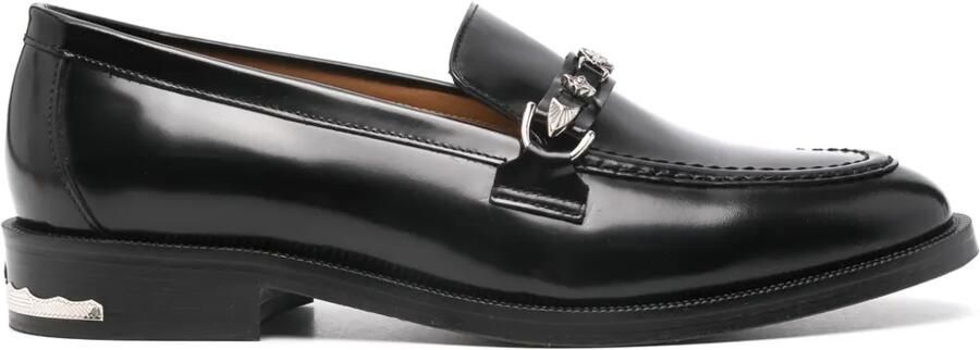Toga Virilis Loafers met detail Zwart