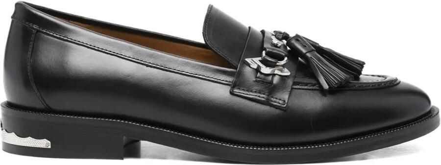 Toga Virilis Loafers verfraaid met kwastjes en metalen detail Zwart