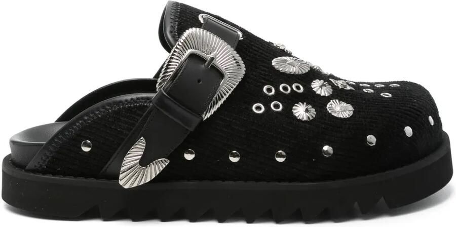 Toga Virilis Metalen loafers met ringlets Zwart