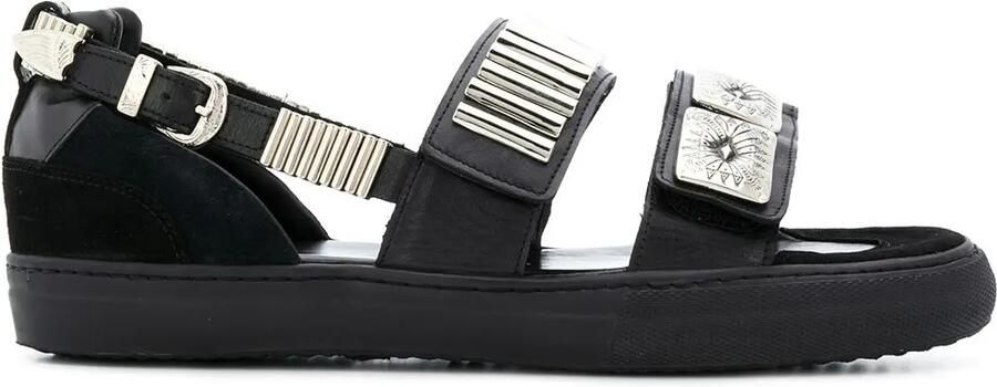 Toga Virilis Sandalen met klittenband Zwart