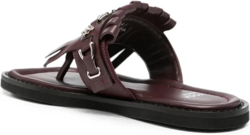 Toga Virilis Sandalen met vierkante neus en franje Rood - Foto 4