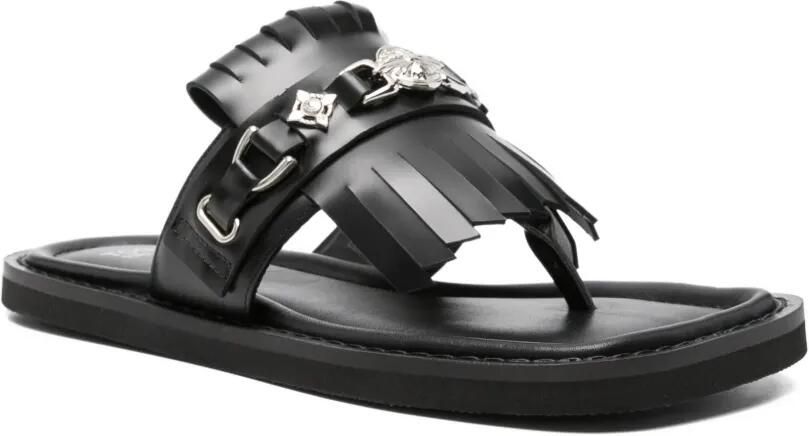 Toga Virilis Sandalen verfraaid met kwastjes Zwart - Foto 3