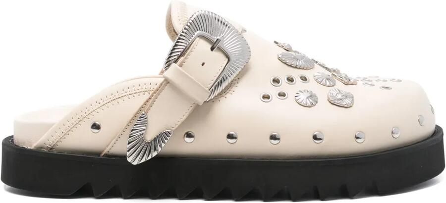 Toga Virilis Slippers met studs Wit