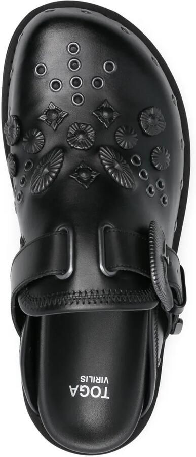 Toga Virilis Slippers met studs Zwart - Foto 4