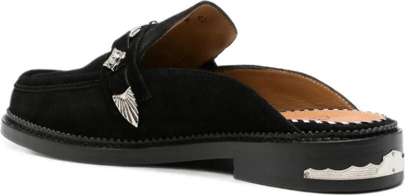 Toga Virilis Suède sandalen met western-hardware Zwart - Foto 2