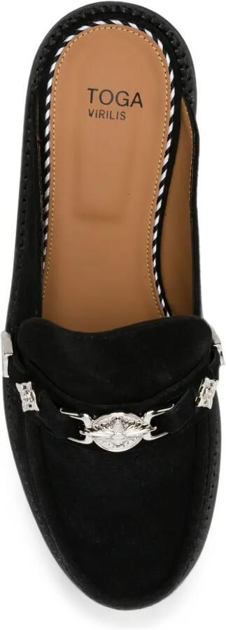Toga Virilis Suède sandalen met western-hardware Zwart - Foto 4