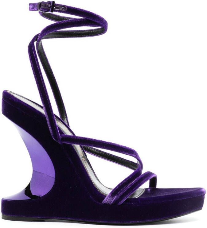 TOM FORD Sandalen met sleehak Paars