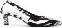 TOM FORD Slingback pumps met zebraprint Zwart - Thumbnail 1