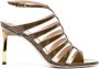 TOM FORD Cage leren sandalen 95 mm Groen - Thumbnail 1