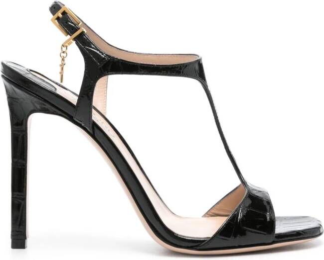 TOM FORD Angelina 105mm leren sandalen Zwart