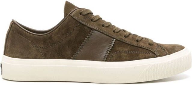 TOM FORD Cambridge suède sneakers Groen