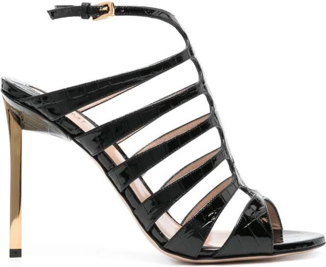 TOM FORD Carolyn leren sandalen Zwart