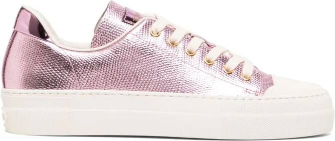 TOM FORD City metallic sneakers Roze
