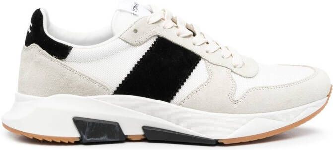 TOM FORD Sneakers met colourblocking Wit