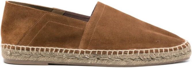 TOM FORD Espadrilles met raffia zool Bruin