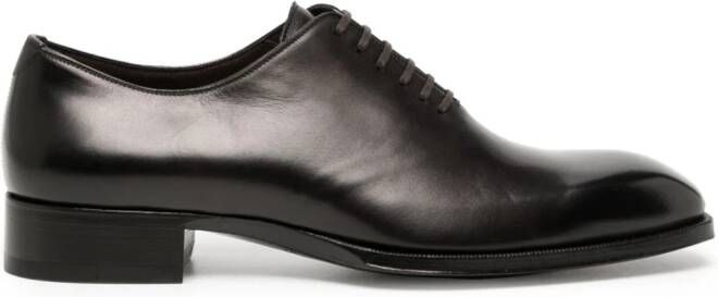 TOM FORD Claydon leren veterschoenen Zwart