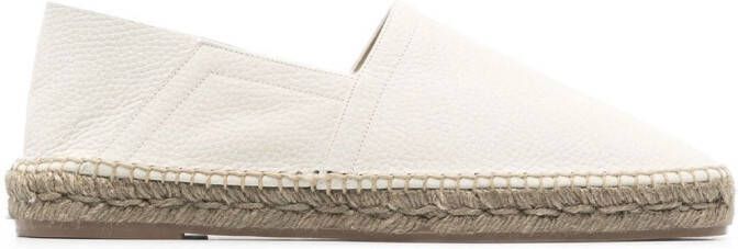 TOM FORD Leren espadrilles Wit