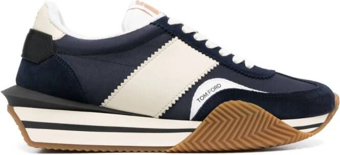 TOM FORD James sneakers met plateauzool Blauw