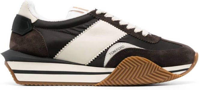 TOM FORD Sneakers met plateauzool Bruin