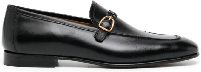 TOM FORD Leren loafers Zwart