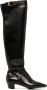 TOM FORD Leren knielaarzen Zwart - Thumbnail 1