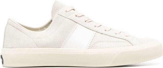 TOM FORD Sneakers met logopatch Beige