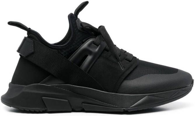 TOM FORD Sneakers met logopatch Zwart