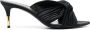 TOM FORD 75 mm sandalen met plooien en geknoopt detail Zwart - Thumbnail 1