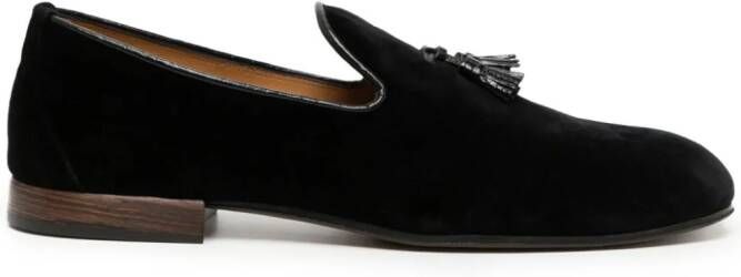 TOM FORD Nicolas fluwelen loafers Zwart