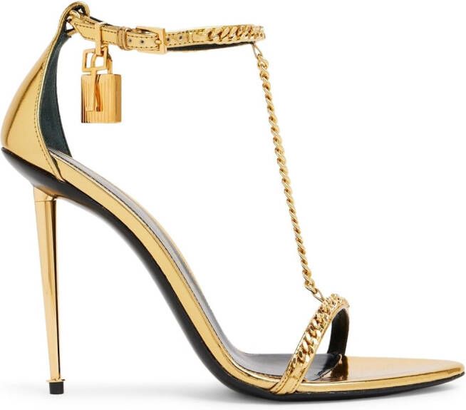 TOM FORD Sandalen met slot Goud