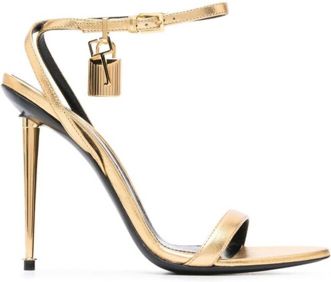 TOM FORD Metallic sandalen Goud