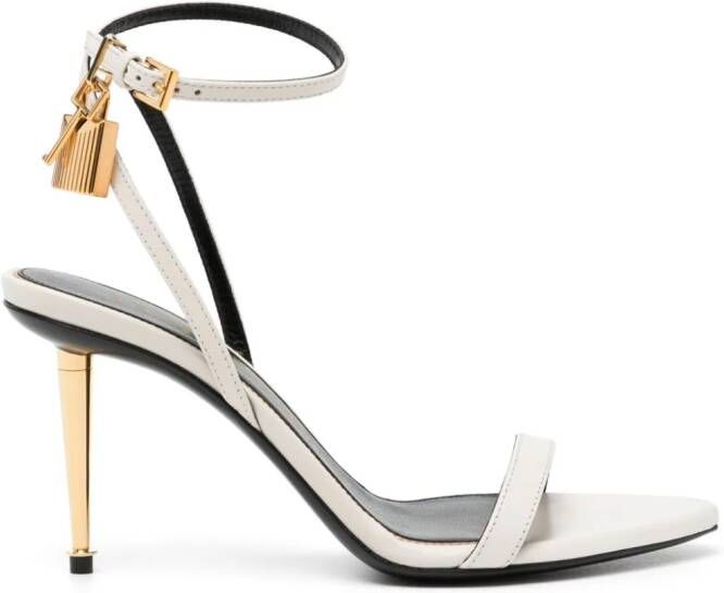 TOM FORD Padlock sandalen Wit