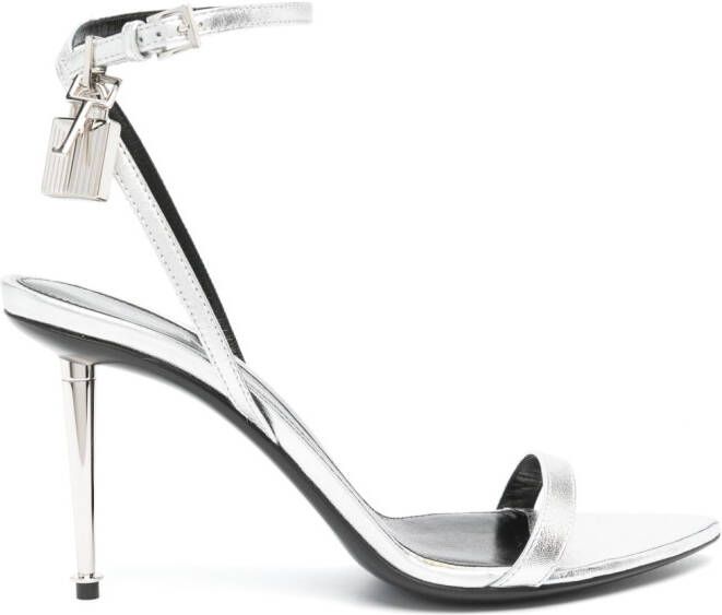 TOM FORD Sandalen met slot Zilver